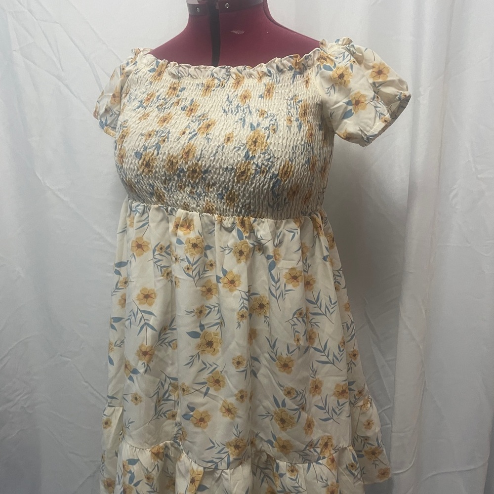 Floral Off-Shoulder Dress